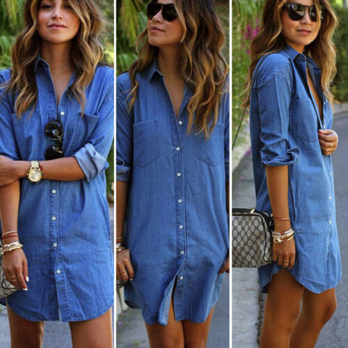 Fashion Womens Denim Dress