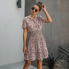 Dress Women Leopard Casual Black